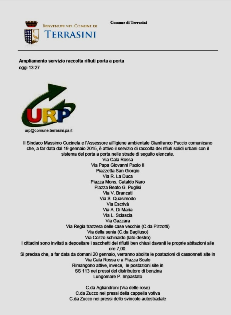 COMUNICATO STAMPA